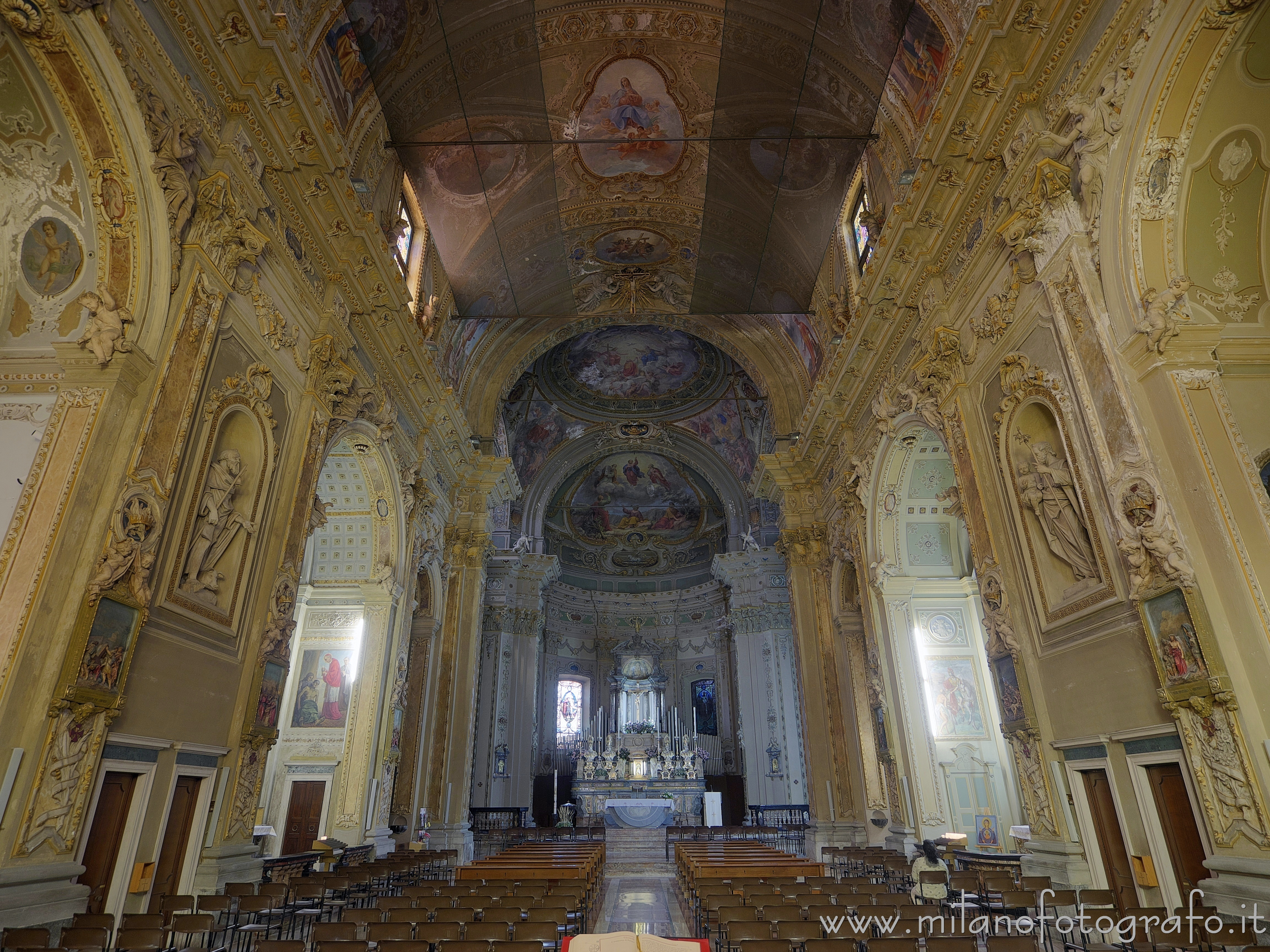 Fagnano Olona (Varese, Italy) - Interior of the Church of San Gaudenzio